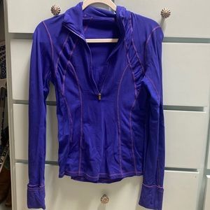 Size 4 lululemon half zip purple jacket